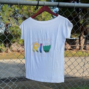 Vintage Y2K Copacabana Rio Brasil T-Shirt
